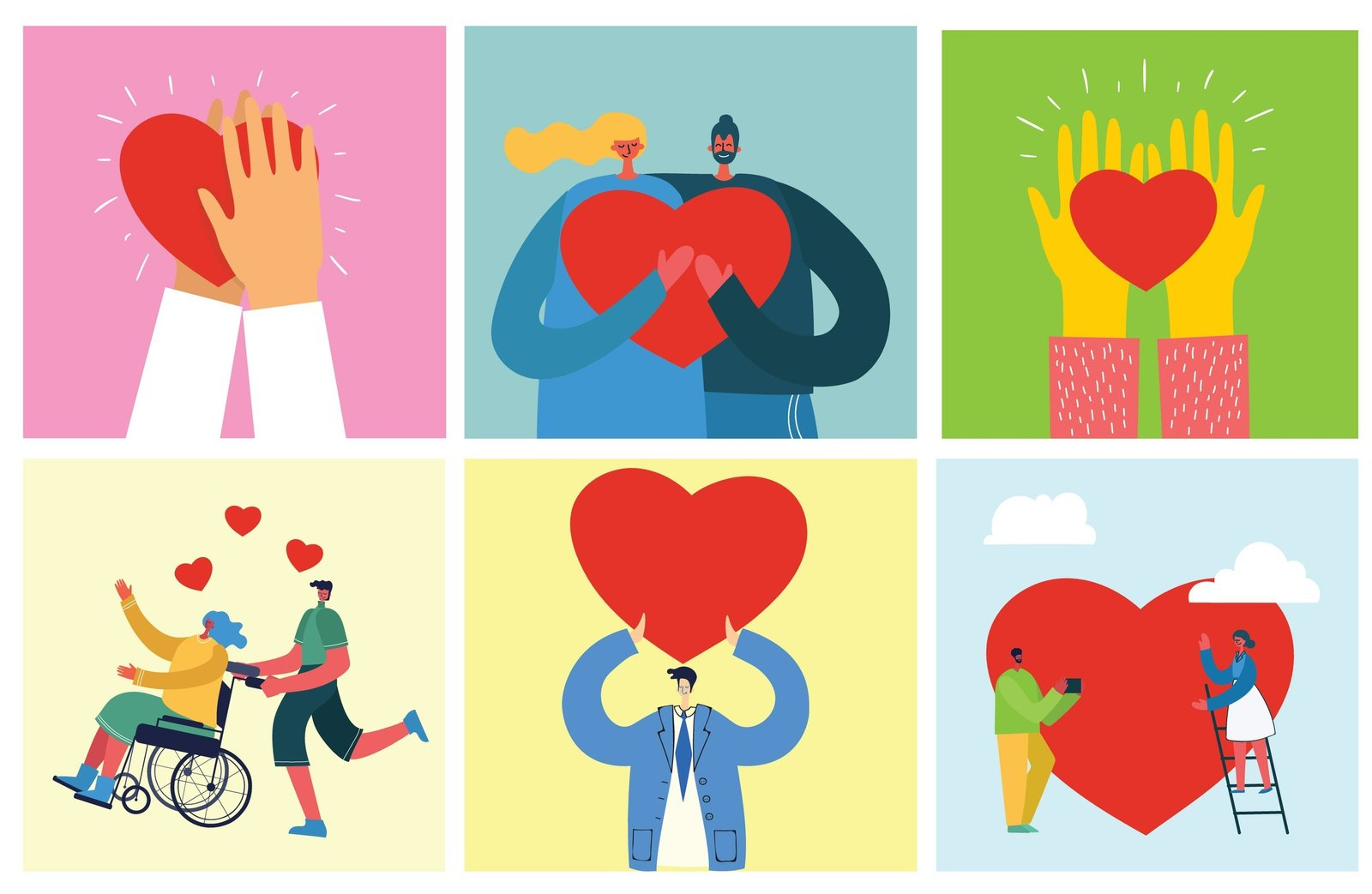 Share,Your,Love.,Hands,And,People,With,Hearts,As,Love